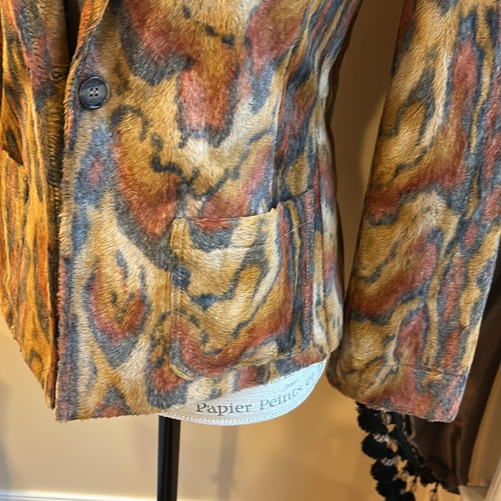 Multicolor Abstract Women's Jacket - Picture 2 of 6